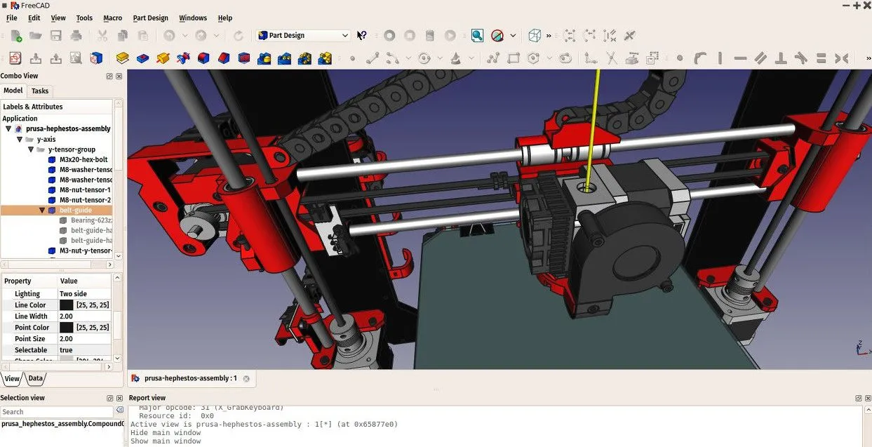 FreeCAD محیط نرم افزار